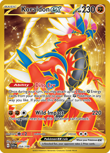 Koraidon ex – Hyper Rare – 254/198 – Scarlet & Violet