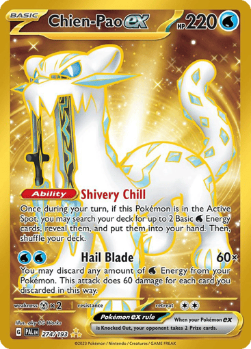 Chien-Pao ex – Hyper Rare – 274/193 – Paldea Evolved