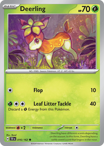 Deerling – Common Reverse Holo – 016/162 – Temporal Forces