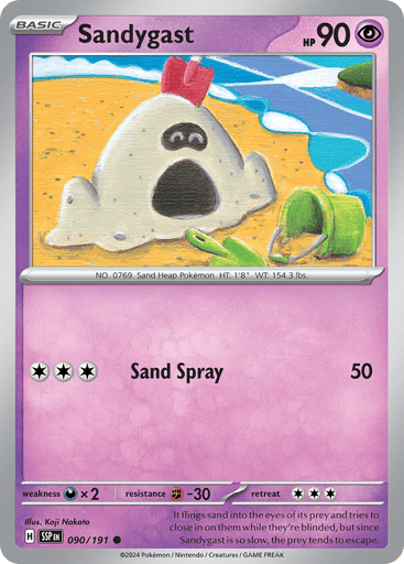 Sandygast – Common Reverse Holo – 090/191 – Surging Sparks
