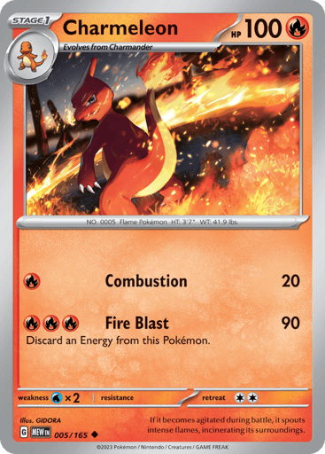 Charmeleon – Uncommon – 005/165 – S&V 151