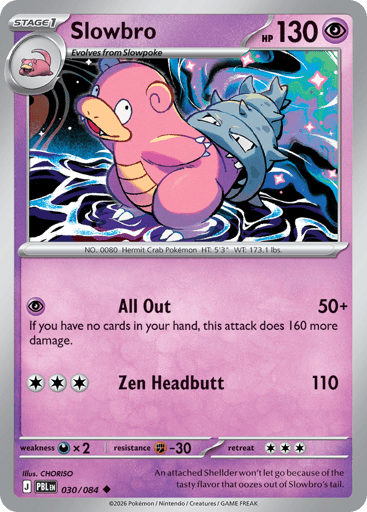 Slowbro – Uncommon – 030/084 – Pitch Black