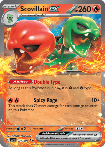 Scovillain ex – Double Rare – 037/191 – Surging Sparks