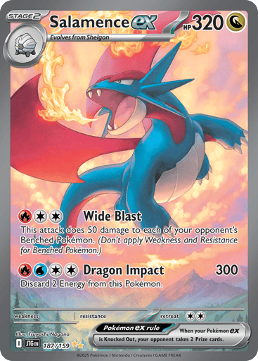 Salamence ex – Special Illustration Rare – 187/159 – Journey Together