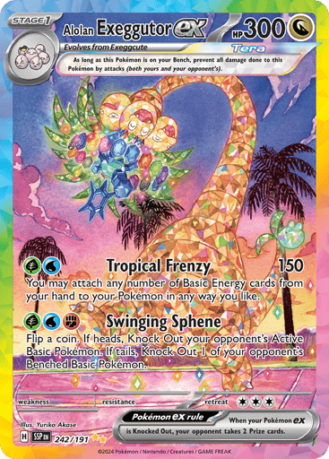 Alolan Exeggutor ex – Special Illustration Rare – 242/191 – Surging Sparks