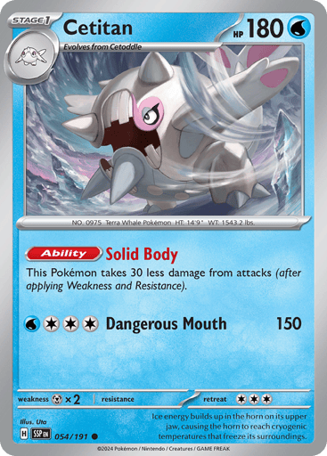 Cetitan – Common Reverse Holo – 054/191 – Surging Sparks