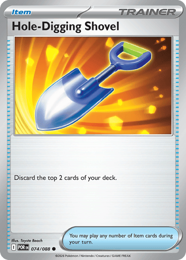 Hole-Digging Shovel – Common Reverse Holo – 074/088 – Perfect Order