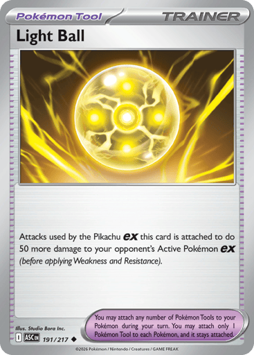 Light Ball – Uncommon Reverse Holo – 191/217 – Ascended Heroes