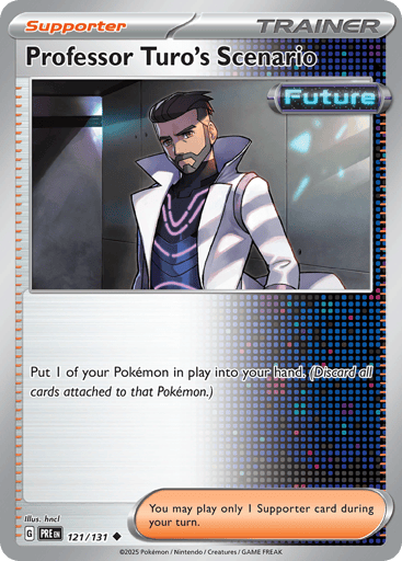 Professor Turo's Scenario – Uncommon Reverse Holo – 121/131 – Prismatic Evolutions
