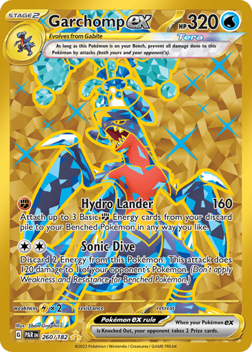 Garchomp ex – Hyper Rare – 260/182 – Paradox Rift