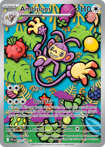 Ambipom – Illustration Rare – 107/094 – Phantasmal Flames