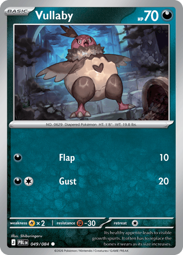 Vullaby – Common Reverse Holo – 049/084 – Pitch Black