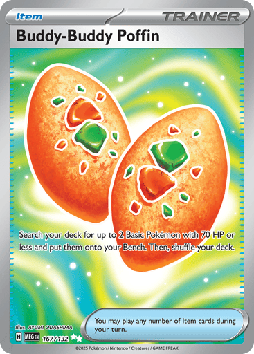 Buddy-Buddy Poffin – Ultra Rare – 167/132 – Mega Evolution