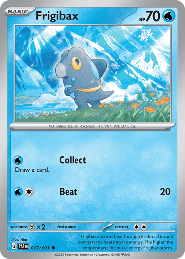 Frigibax – Common Reverse Holo – 017/091 – Paldean Fates