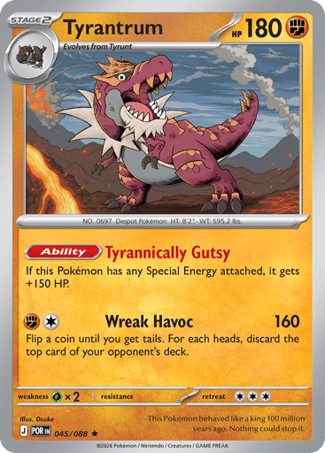 Tyrantrum – Uncommon – 045/088 – Perfect Order