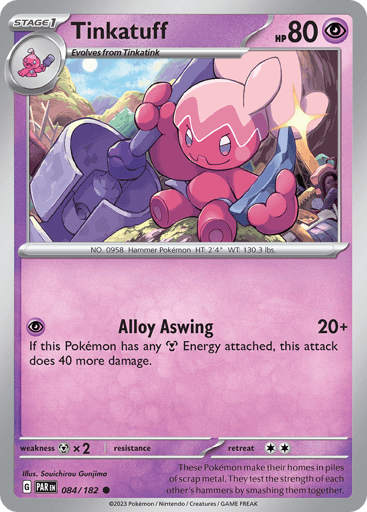 Tinkatuff – Common Reverse Holo – 084/182 – Paradox Rift