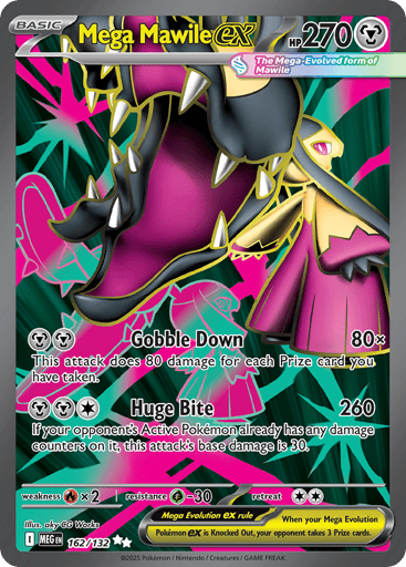 Mega Mawile ex – Ultra Rare – 162/132 – Mega Evolution