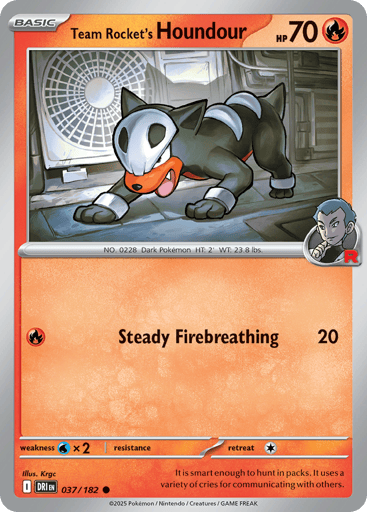 Team Rocket’s Houndour – Common – 037/182 – Destined Rivals
