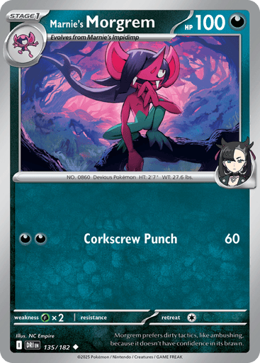Marnie’s Morgrem – Uncommon Reverse Holo – 135/182 – Destined Rivals