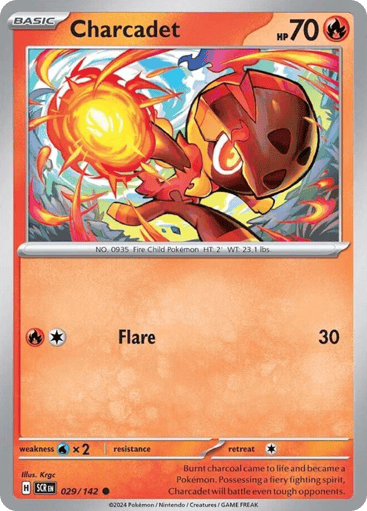 Charcadet – Common Reverse Holo – 029/142 – Stellar Crown
