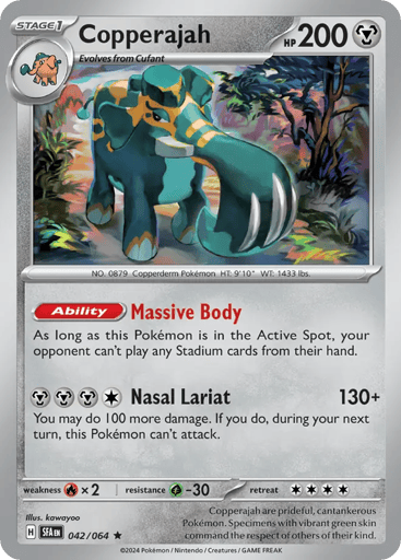 Copperajah – Rare Holo – 042/064 – Shrouded Fable
