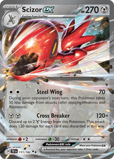 Scizor ex – Double Rare – 111/162 – Temporal Forces