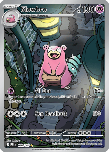 Slowbro – Illustration Rare – 090/084 – Pitch Black