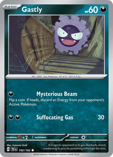 Gastly – Common Reverse Holo – 102/162 – Temporal Forces
