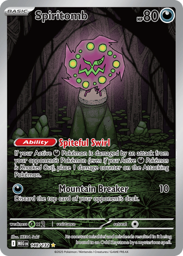 Spiritomb – Illustration Rare – 148/132 – Mega Evolution