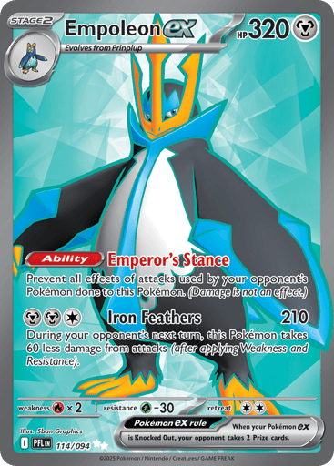 Empoleon ex – Ultra Rare – 114/094 – Phantasmal Flames