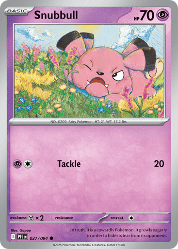 Snubbull – Common Reverse Holo – 037/094 – Phantasmal Flames