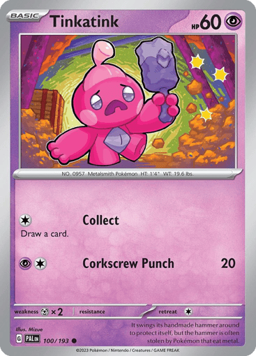 Tinkatink – Common Reverse Holo – 100/193 – Paldea Evolved