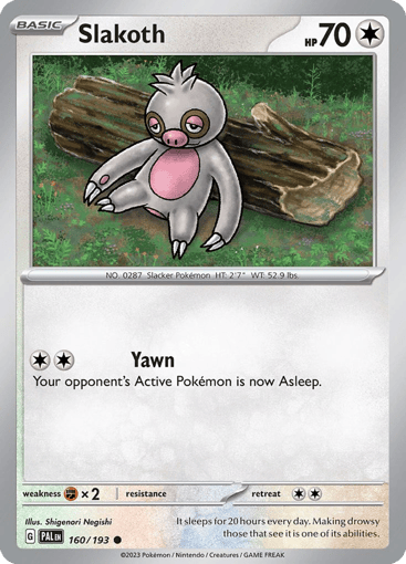 Slakoth – Common – 160/193 – Paldea Evolved
