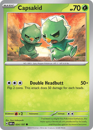 Capsakid – Common – 024/197 – Obsidian Flames
