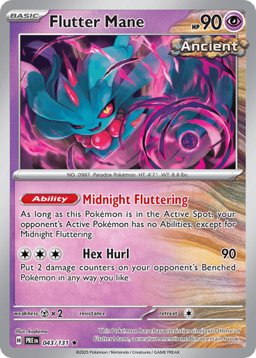 Flutter Mane – Rare Holo – 043/131 – Prismatic Evolutions