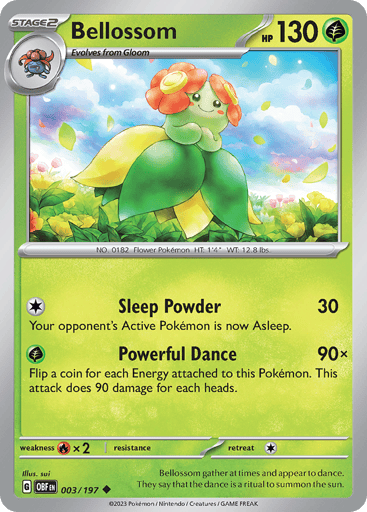 Bellossom – Uncommon Reverse Holo – 003/197 – Obsidian Flames