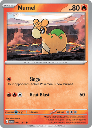 Numel – Common – 011/091 – Paldean Fates