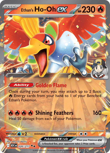 Ethan’s Ho-Oh ex – Double Rare – 026/217 – Ascended Heroes