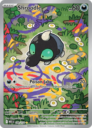 Shroodle – Illustration Rare – 149/132 – Mega Evolution