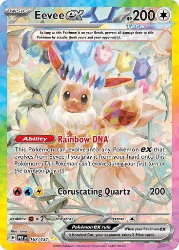 Eevee ex – Special Illustration Rare – 167/131 – Prismatic Evolutions
