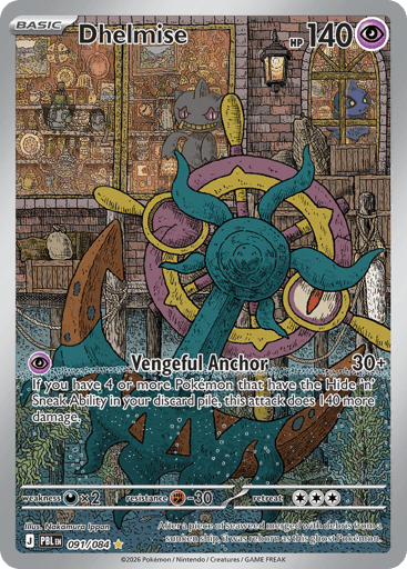 Dhelmise – Illustration Rare – 091/084 – Pitch Black