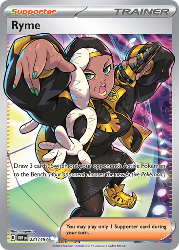 Ryme – Ultra Rare – 221/197 – Obsidian Flames