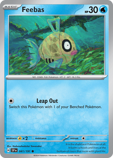 Feebas – Common Reverse Holo – 041/191 – Surging Sparks