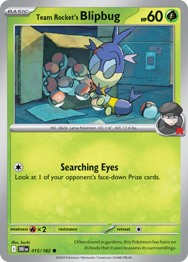 Team Rocket’s Blipbug – Common Reverse Holo – 015/182 – Destined Rivals