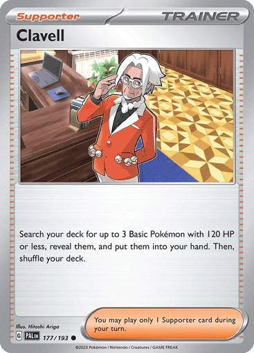 Clavell – Common Reverse Holo – 177/193 – Paldea Evolved