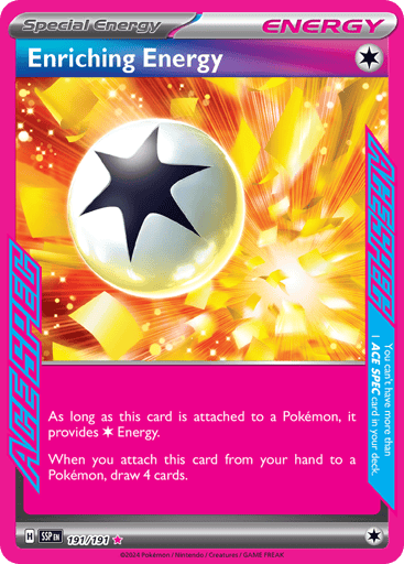 Enriching Energy – ACE SPEC Rare – 191/191 – Surging Sparks