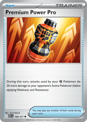 Premium Power Pro – Uncommon Reverse Holo – 199/217 – Ascended Heroes