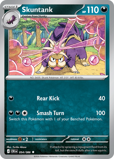 Skuntank – Uncommon Reverse Holo – 054/086 – Chaos Rising