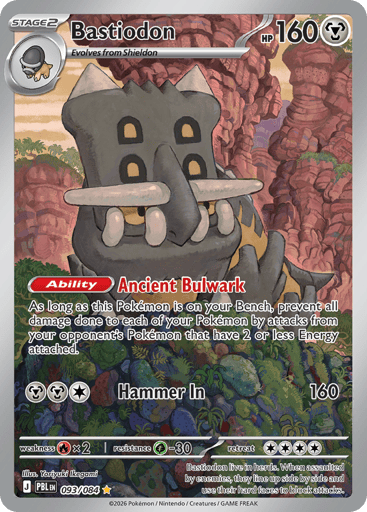 Bastiodon – Illustration Rare – 093/084 – Pitch Black