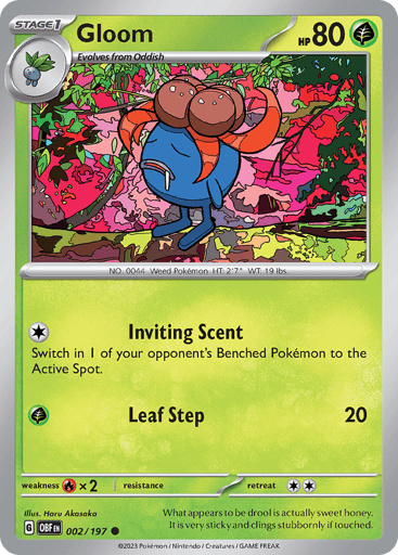 Gloom – Common Reverse Holo – 002/197 – Obsidian Flames